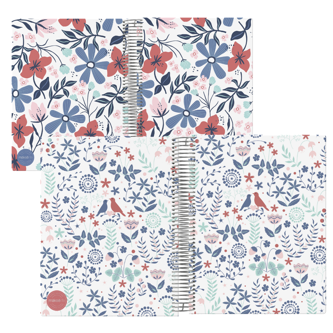 Interchangeable + Reversible Cover: Red Floral