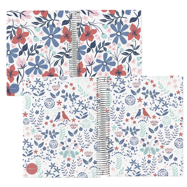 Interchangeable + Reversible Cover: Red Floral