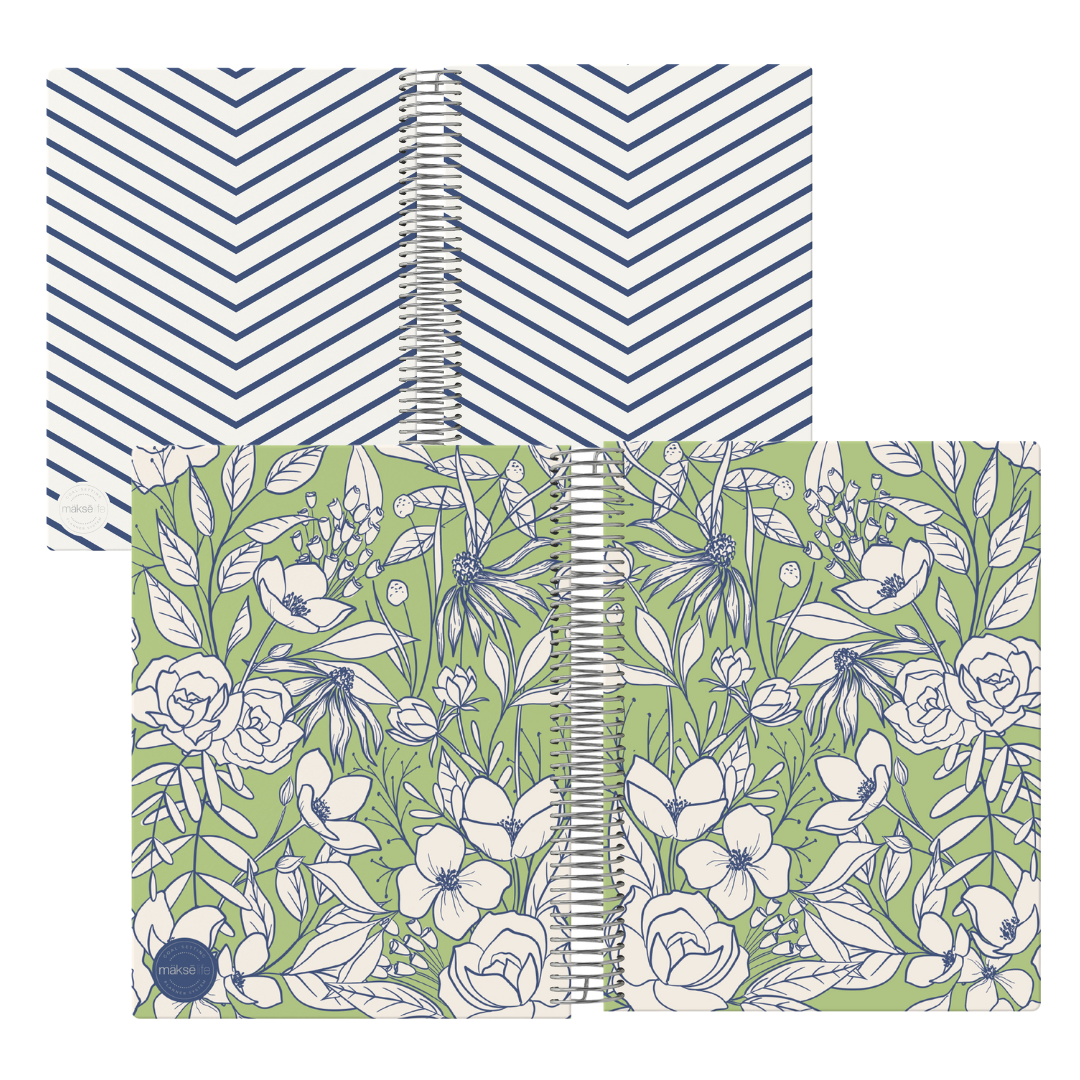 Interchangeable + Reversible Cover: Secret Garden Green