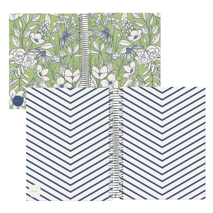 Interchangeable + Reversible Cover: Secret Garden Green
