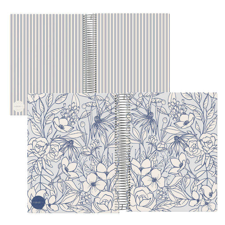 Interchangeable + Reversible Cover: Secret Garden Blue