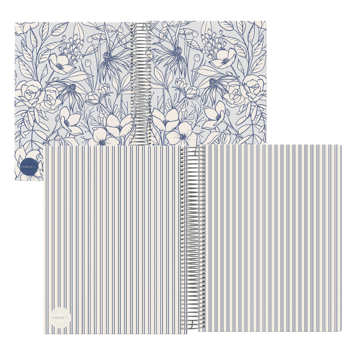 Interchangeable + Reversible Cover: Secret Garden Blue
