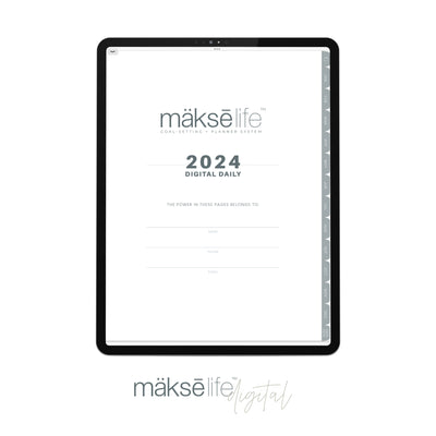 2024 Digital Goal-Setting + Daily Planner