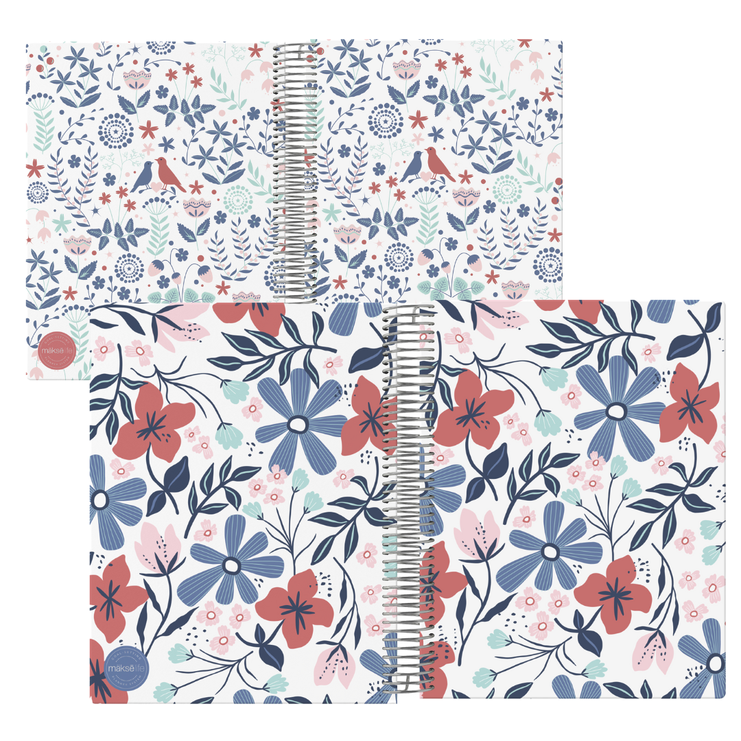 Interchangeable + Reversible Cover: Red Floral