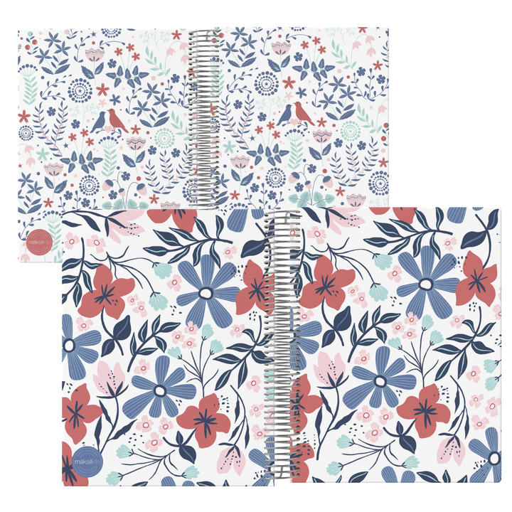 Interchangeable + Reversible Cover: Red Floral