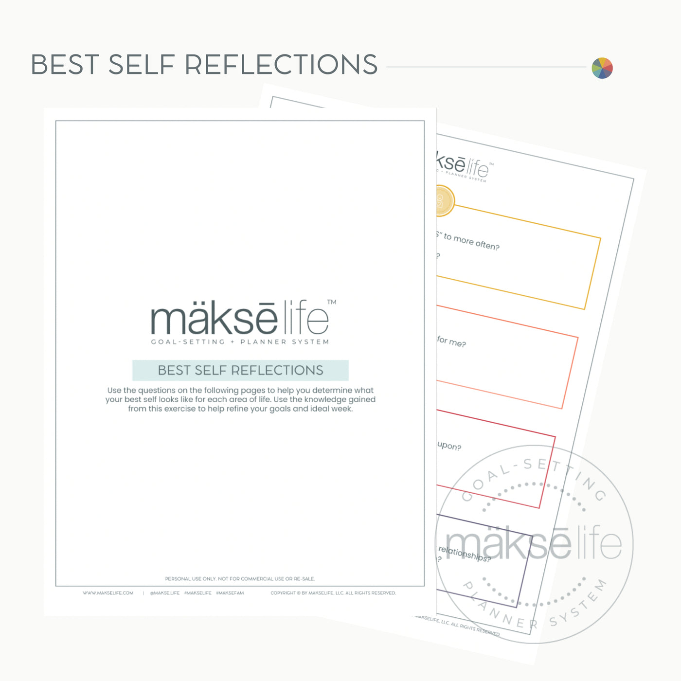 Best Self Reflections | Free Printable