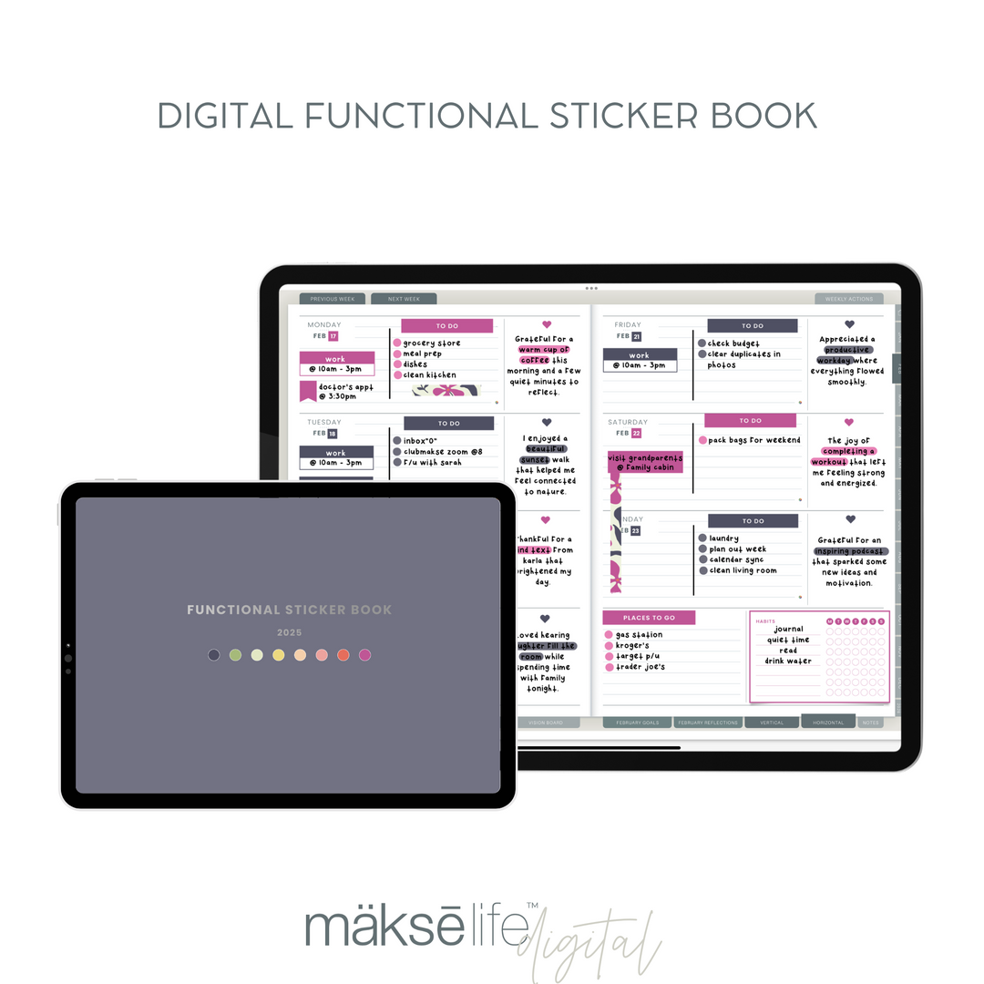 Digital Functional Sticker Book