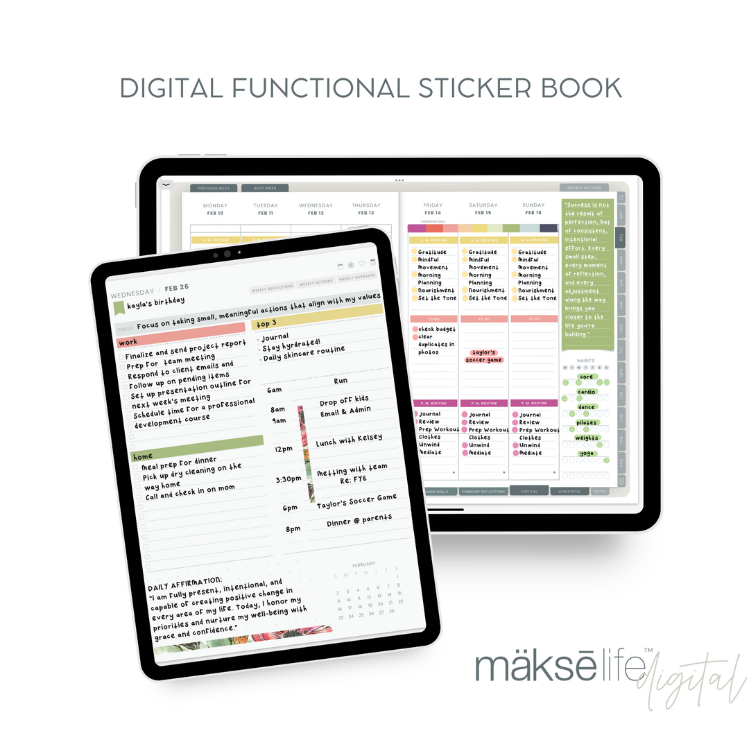 Digital Functional Sticker Book