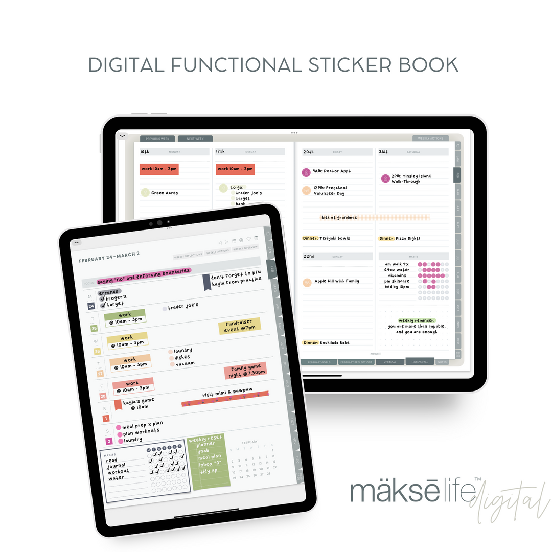 Digital Functional Sticker Book