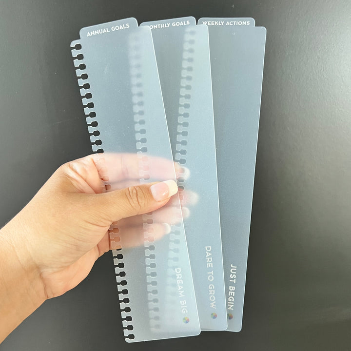 Goal-Setting Bookmark Trio