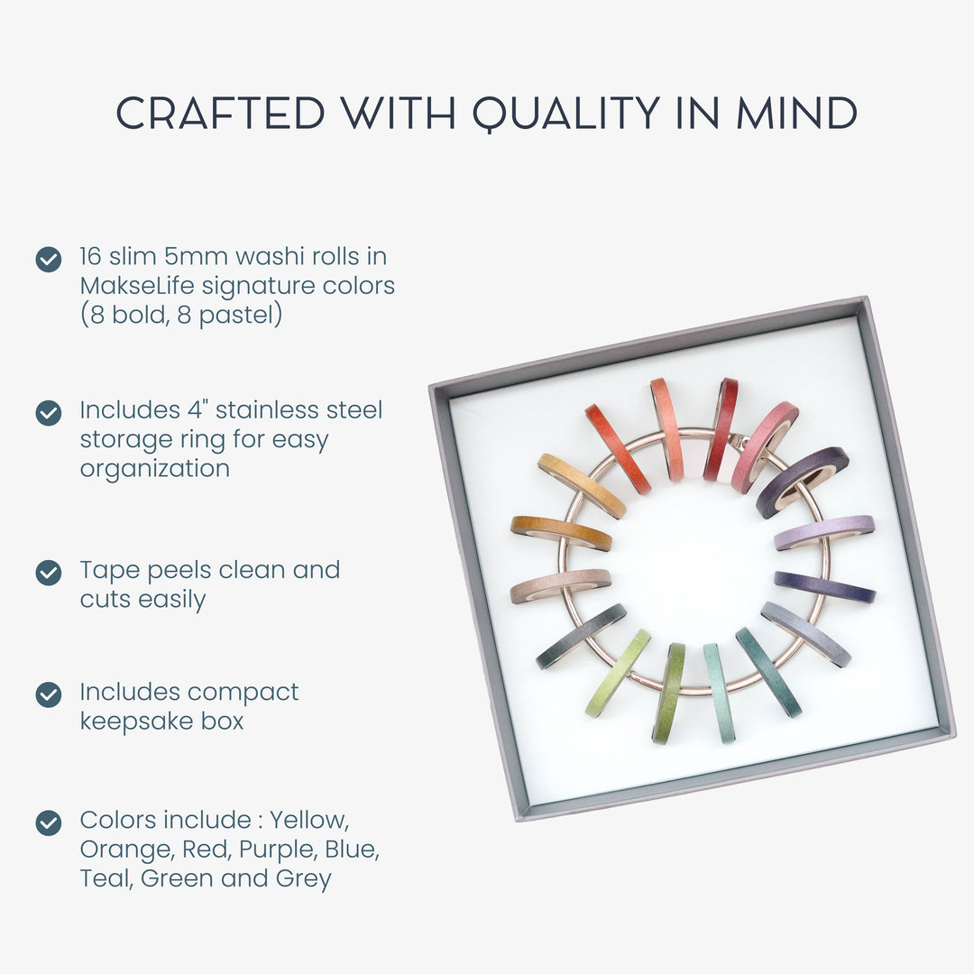 Rainbow Washi Tape Set