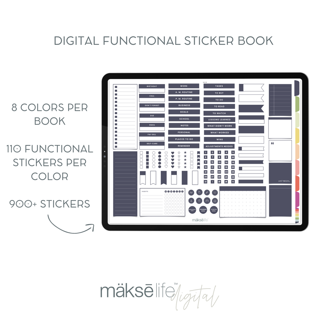Digital Functional Sticker Book