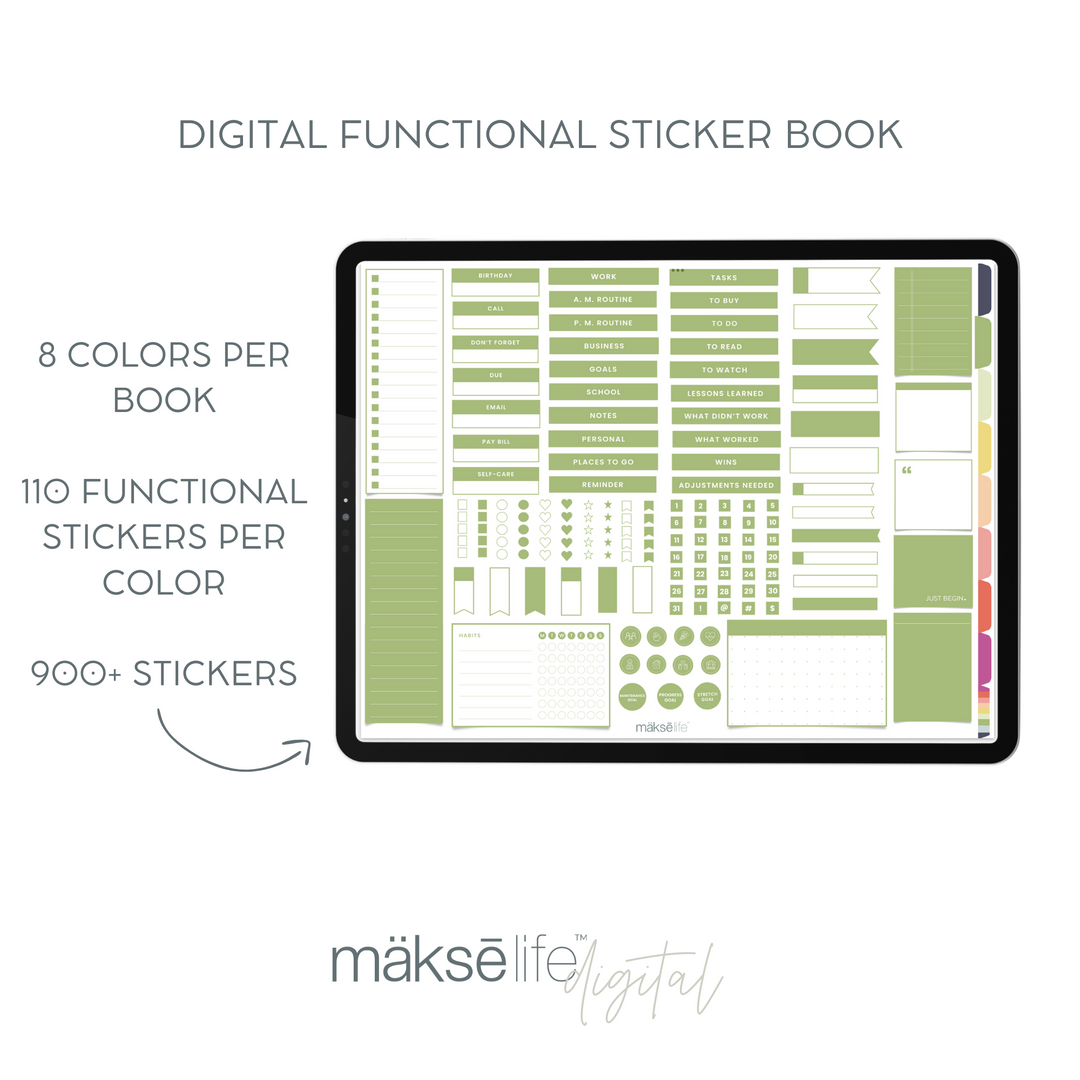 Digital Functional Sticker Book