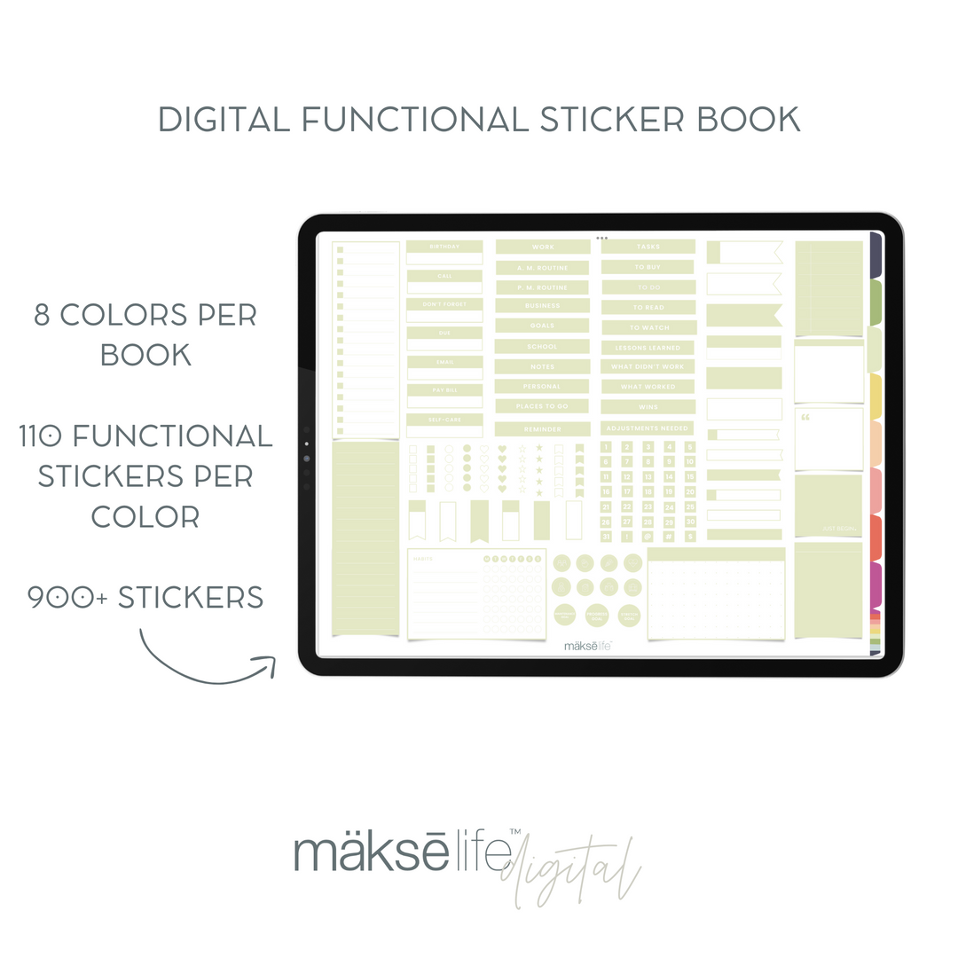 Digital Functional Sticker Book