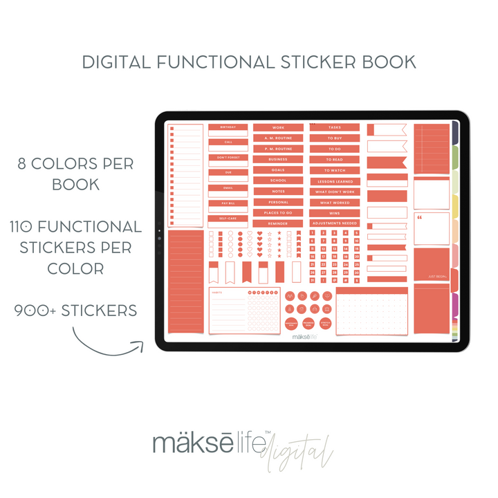 Digital Functional Sticker Book