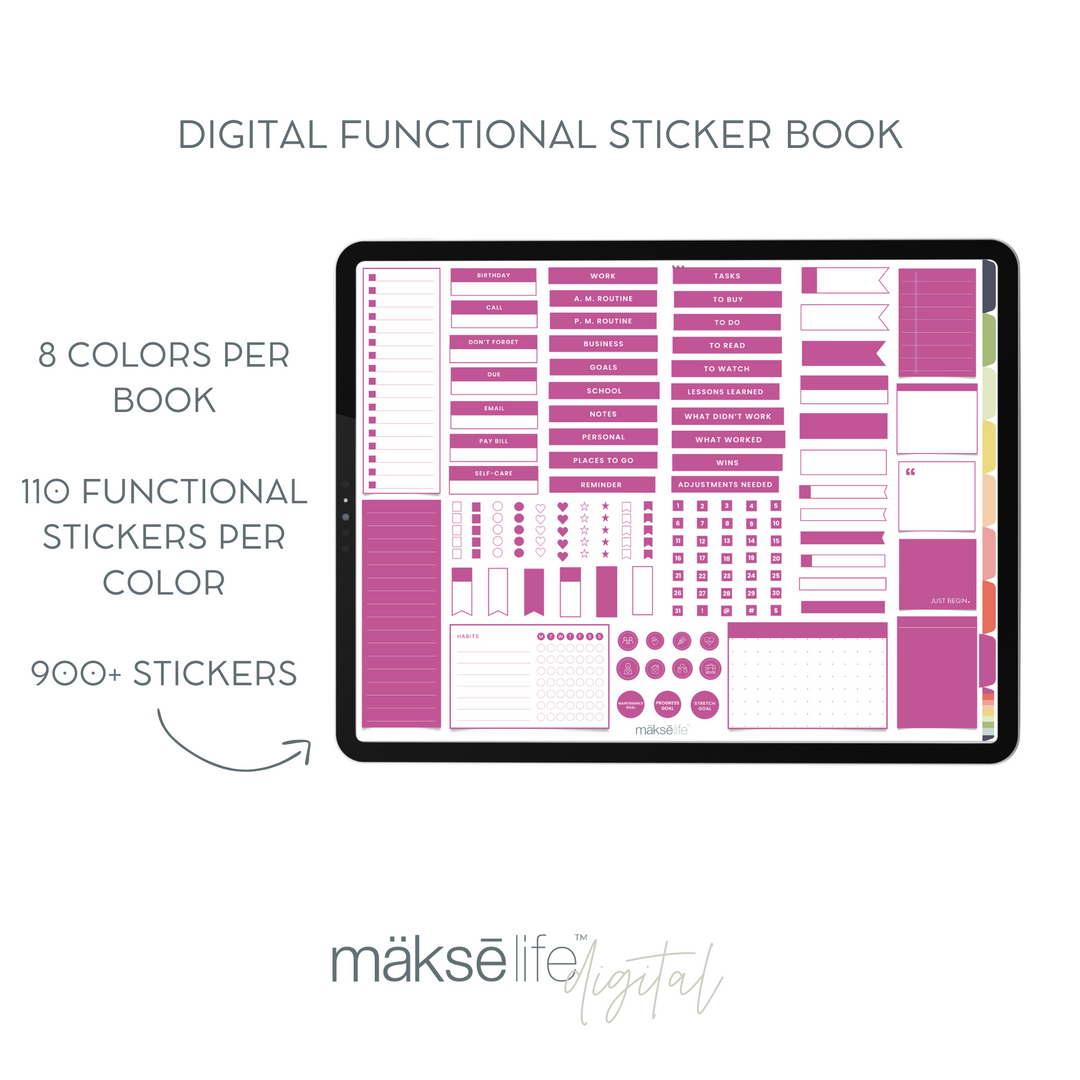 Digital Functional Sticker Book