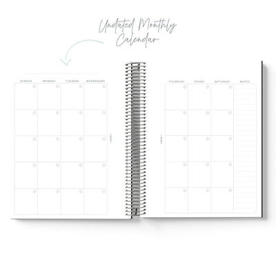 Quarterly Undated Goal-Setting + Daily Planner - Luna