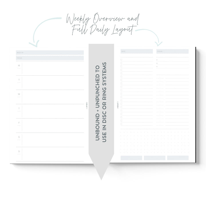 Goal-Setting and Daily Planner A5 Inserts