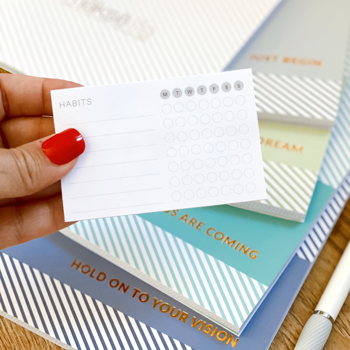 Habit Tracker Sticky Notepad