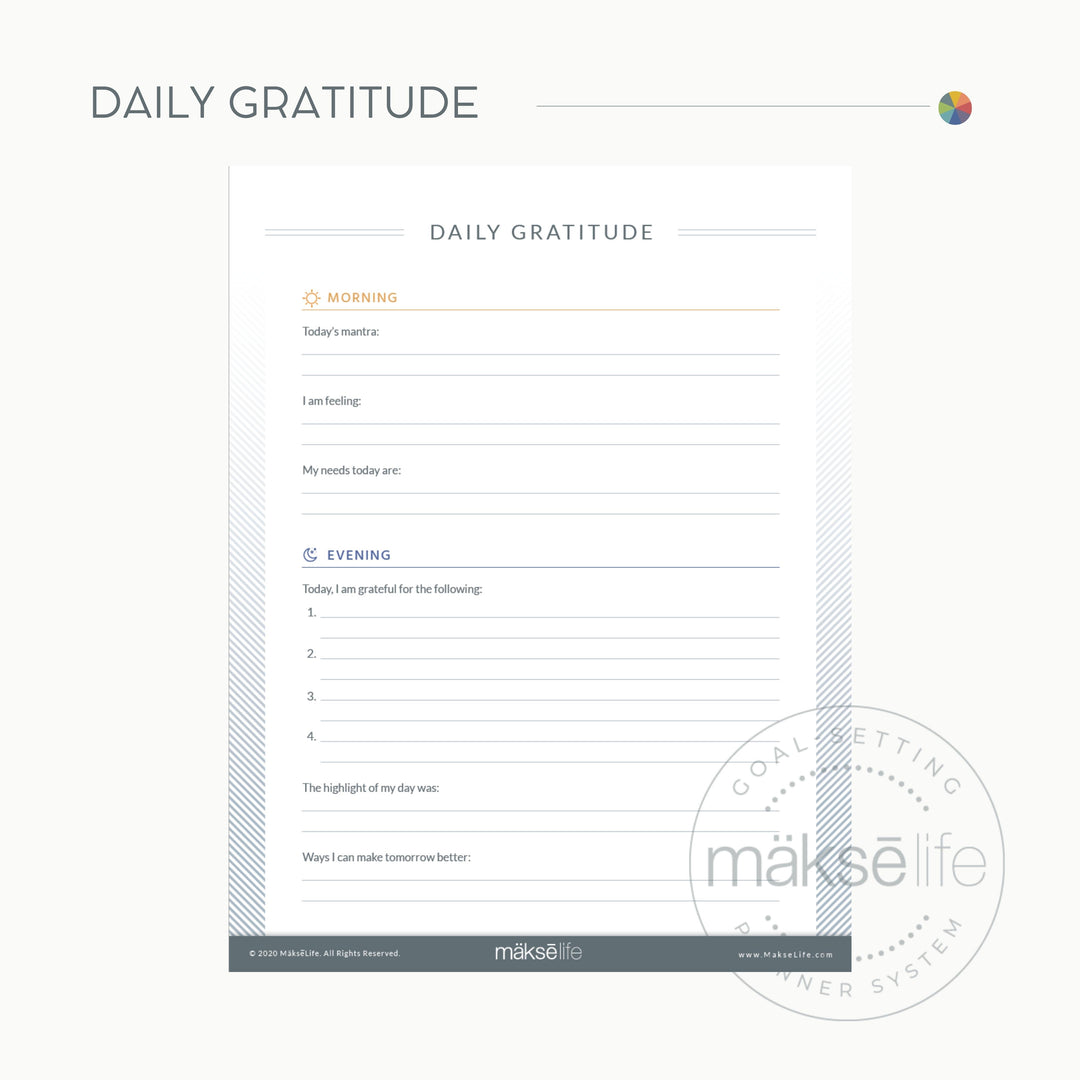 Daily Gratitude | Free Printable