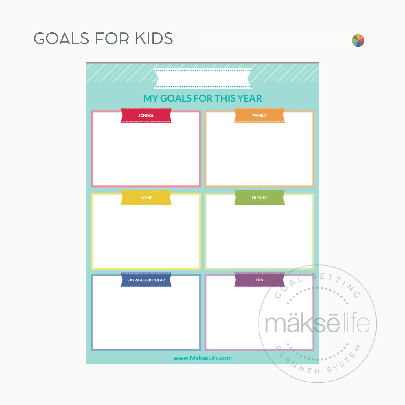 Goals for Kids | Free Printable