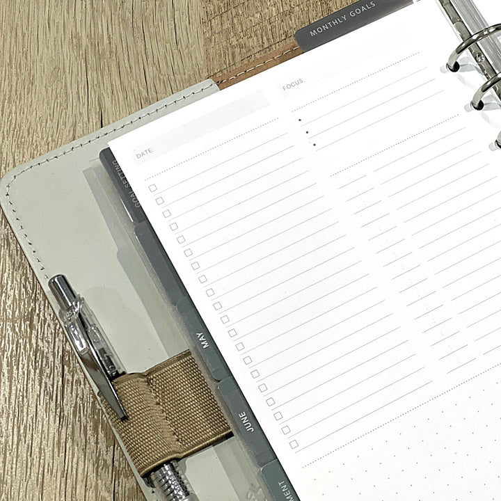 Goal-Setting and Daily Planner A5 Inserts