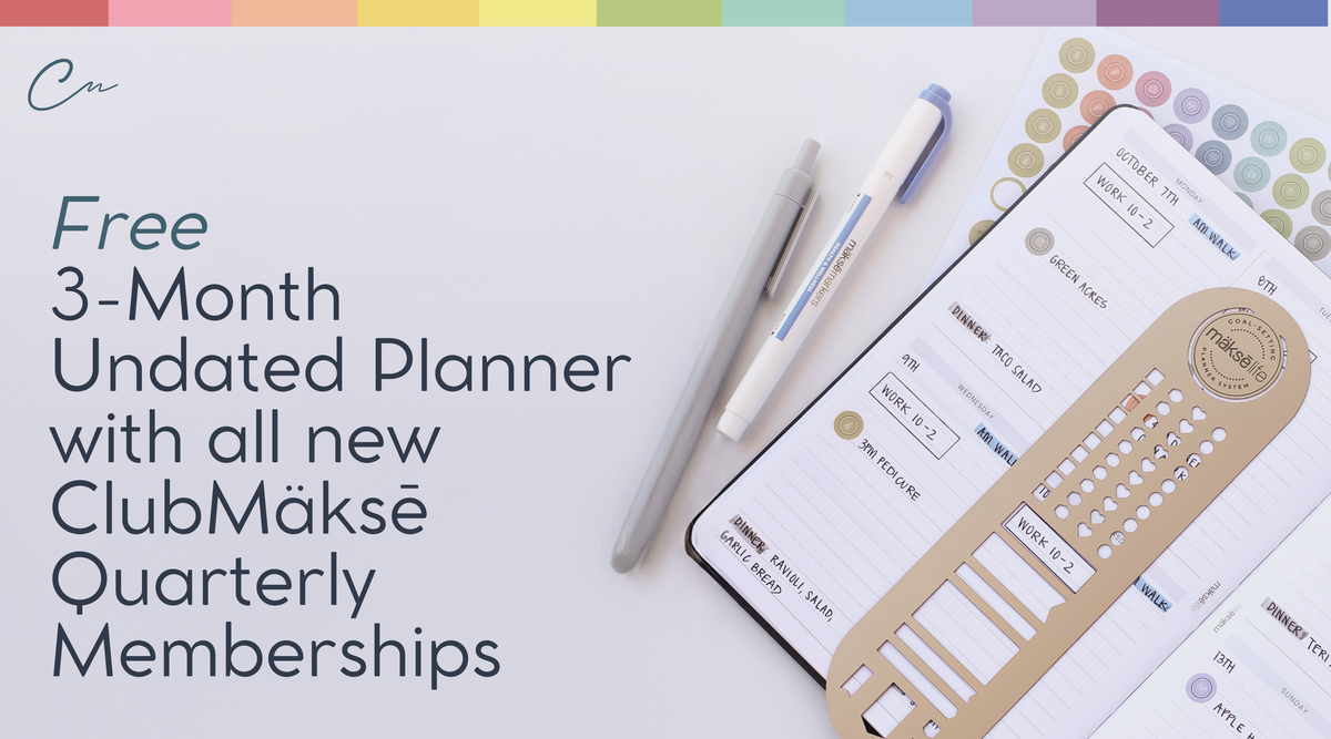 Free 2026 Planner with ClubMäksē Sign-up