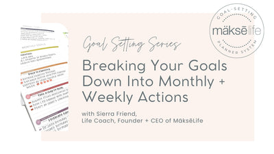 2023 Goal-Setting Series Part 2: Breaking Your Goals Down into Monthly Goals + Weekly Actions