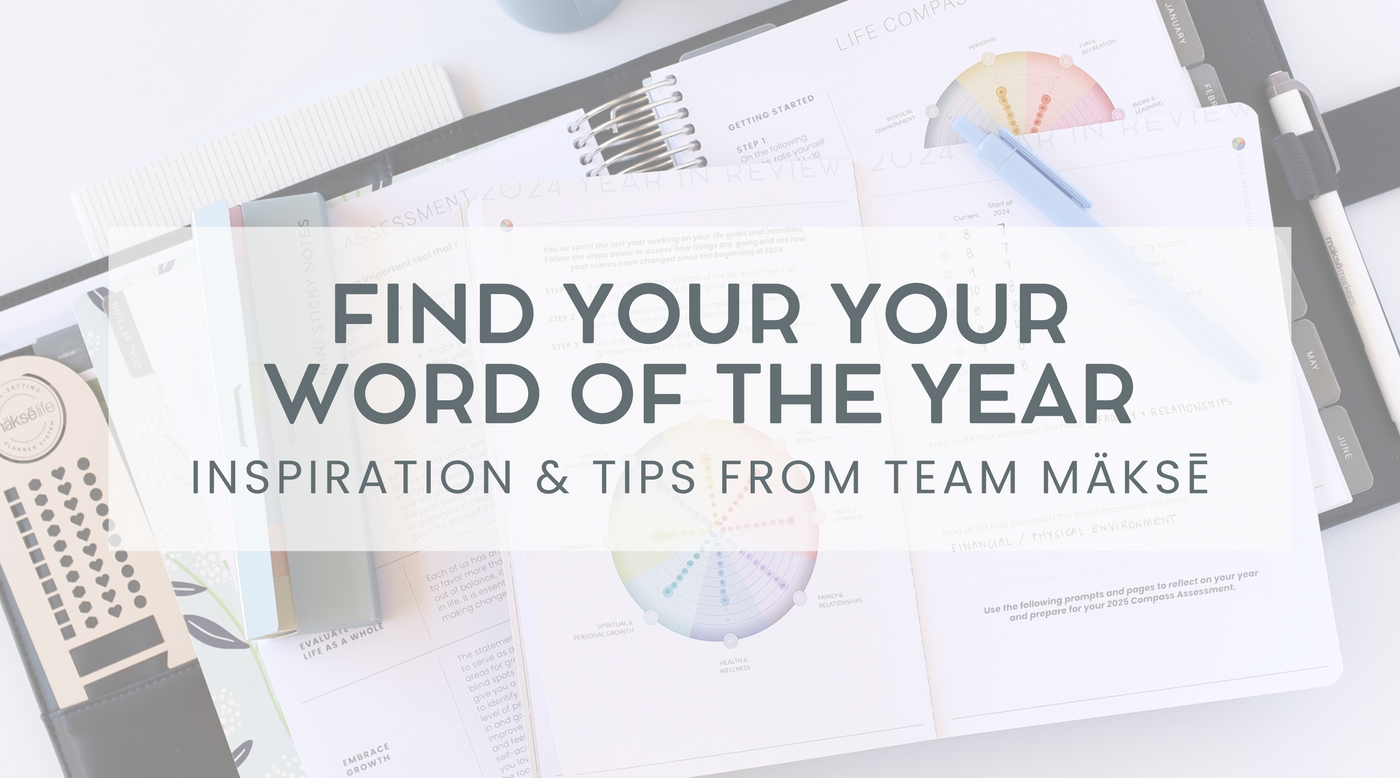 Find Your Word of the Year: Inspiration & Tips from Team Mäksē