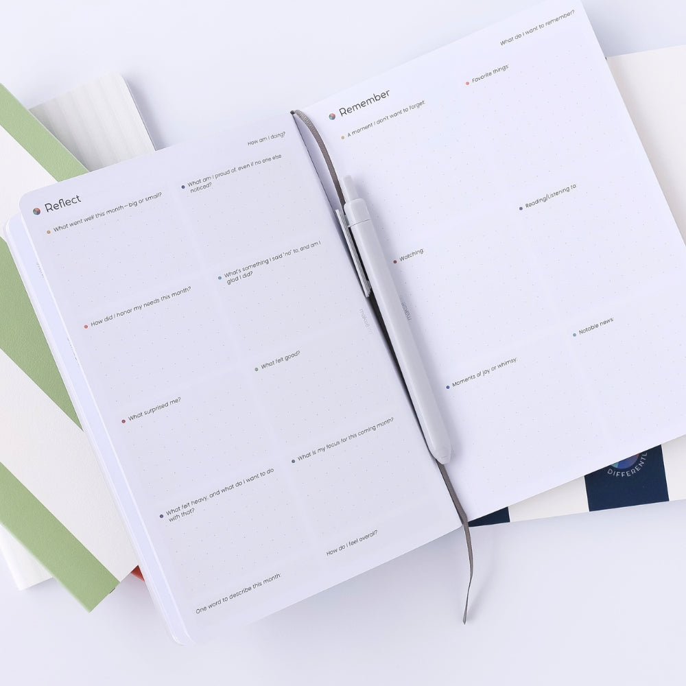 Undated Goal-Setting Notebook Set: A5 Companion Notebooks, Classic Edition