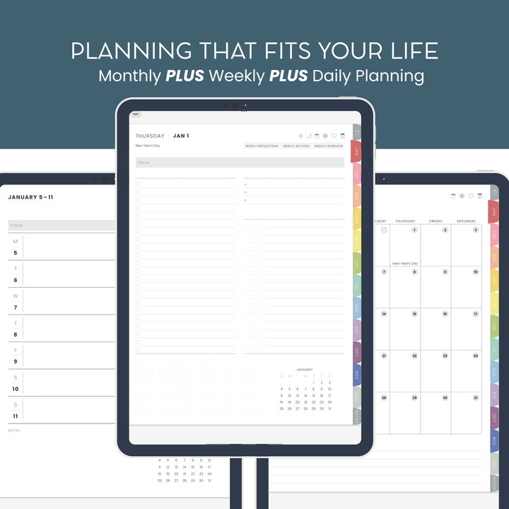 2026 Digital Weekly + Daily Planner - Portrait Edition