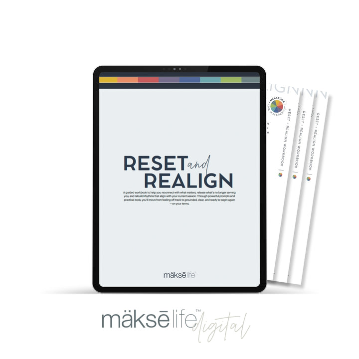 Digital Reset + Realign Workbook + Life Reset Training (Printable Workbook)