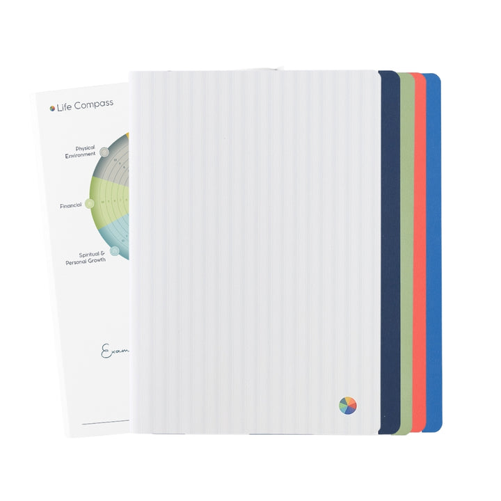 Undated Goal-Setting Notebook Set: A5 Companion Notebooks, Classic Edition