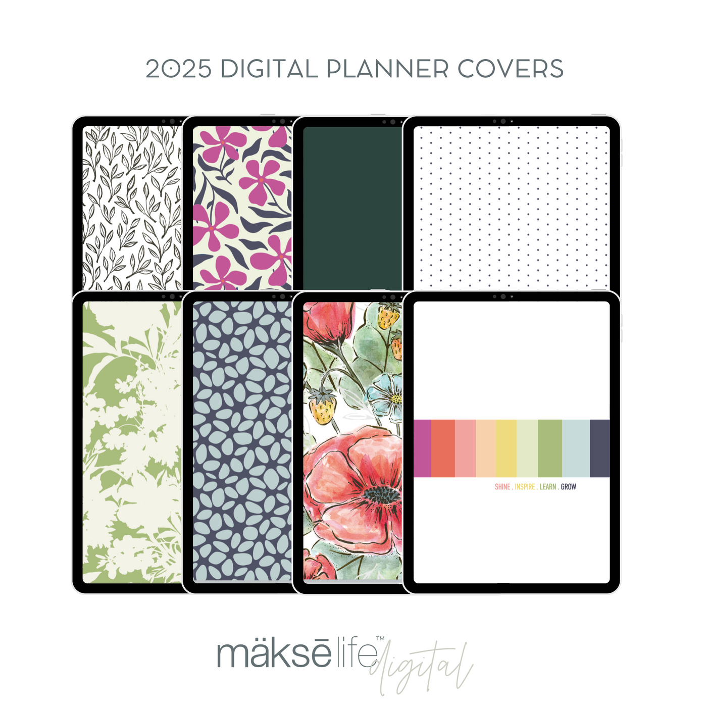 Digital Planner Cover Bundle (2025 Planner Covers)