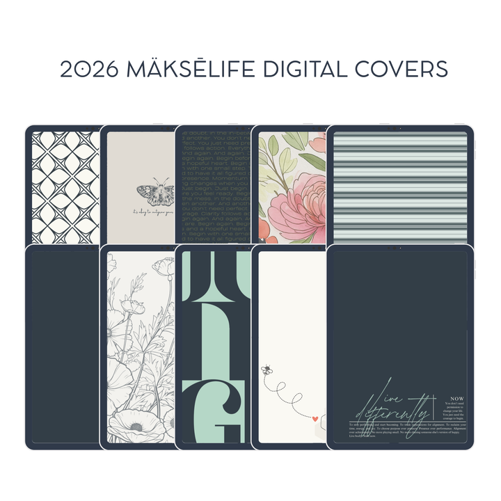 Digital Planner Cover Bundle (2026 Planner Covers)