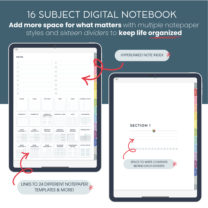 2026 Digital Weekly + Daily Planner - Portrait Edition