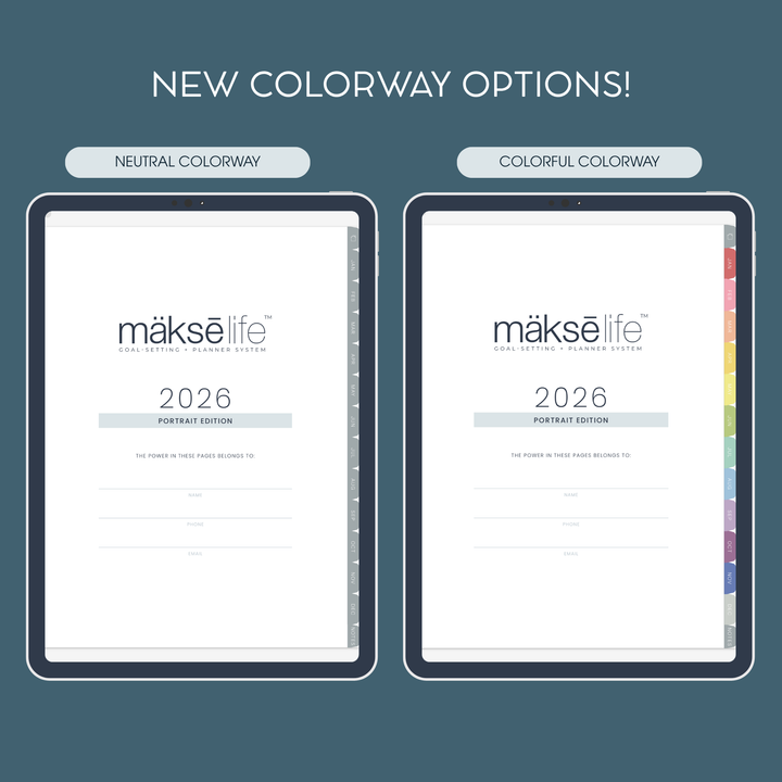 2026 Digital Weekly + Daily Planner - Portrait Edition