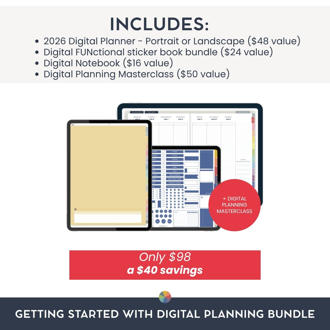 Getting Started with Digital Planning Bundle