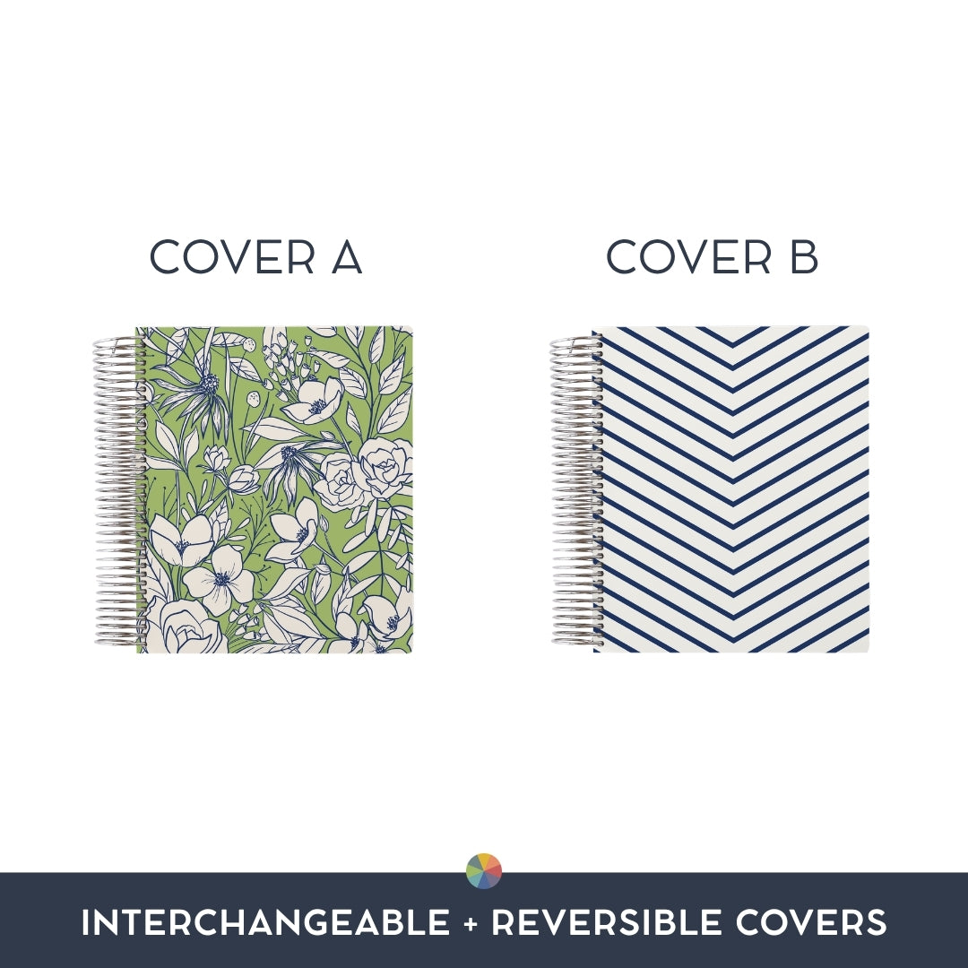 Secret Garden Green: Interchangeable + Reversible Cover