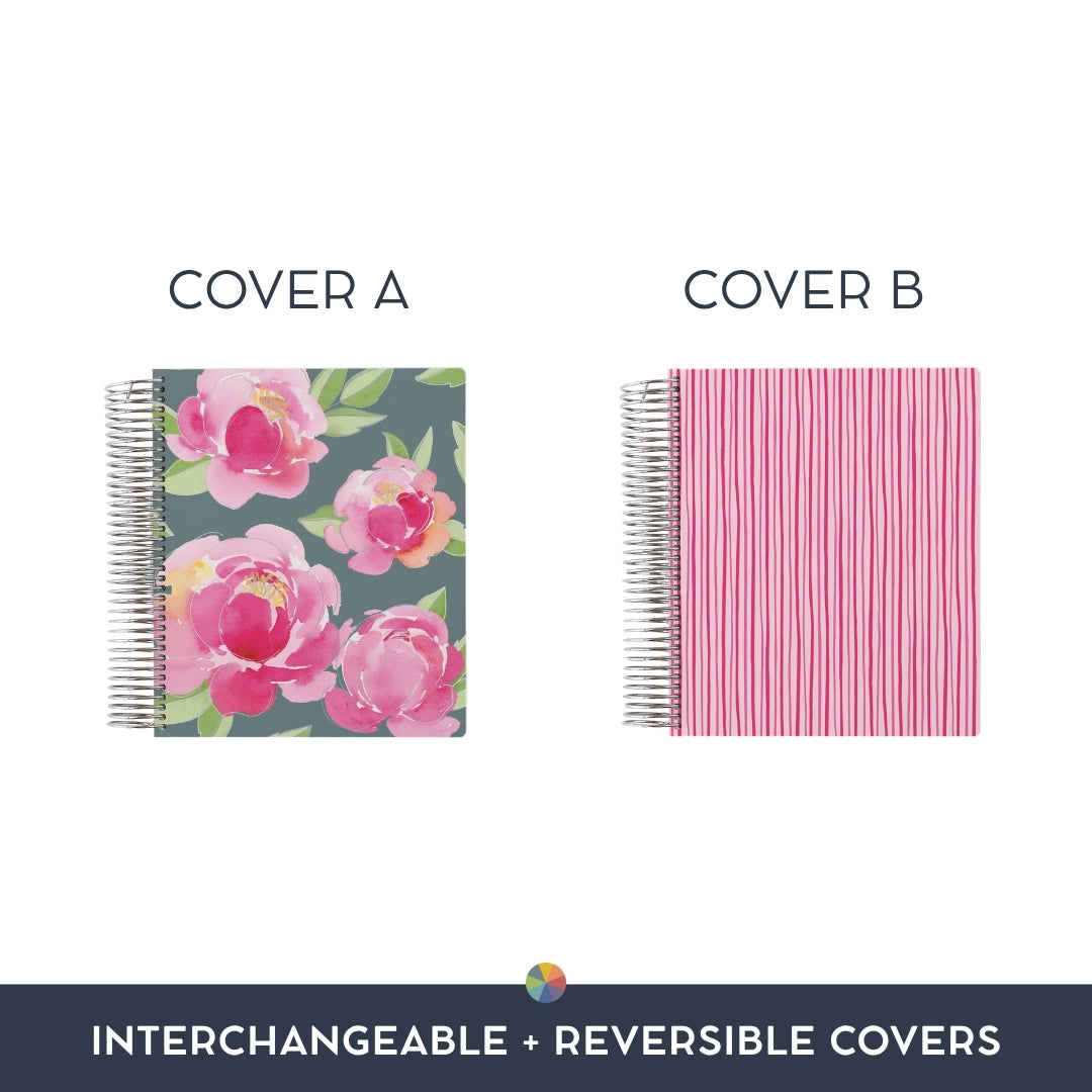 Watercolor Floral: Interchangeable + Reversible Cover