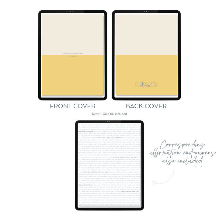Digital Planner Cover Bundle (2024 Affirmation Covers)