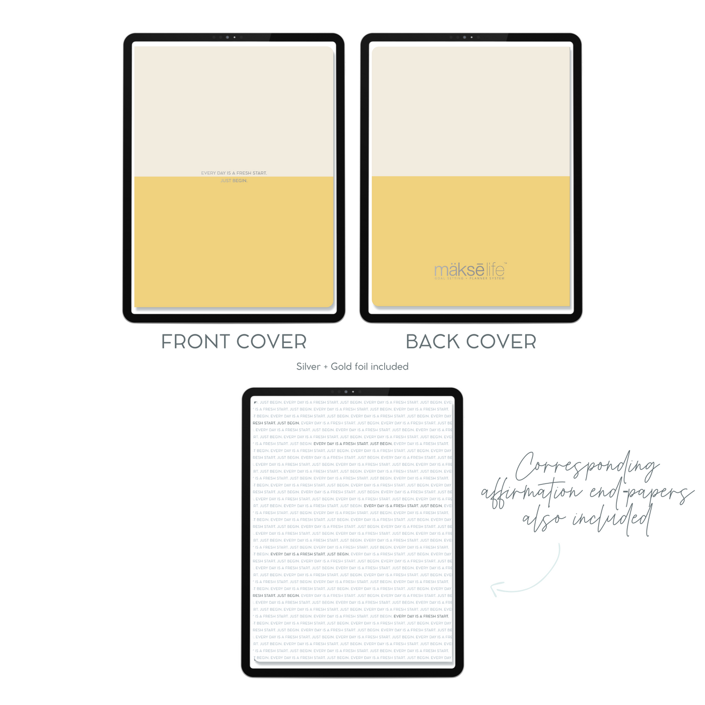 Digital Planner Cover Bundle (2024 Affirmation Covers)