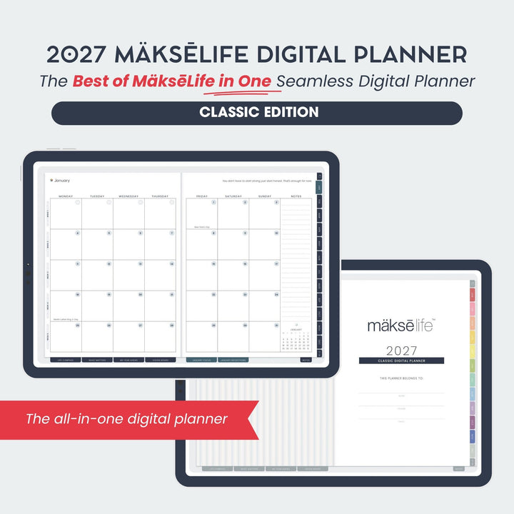 2027 Classic Digital Planner