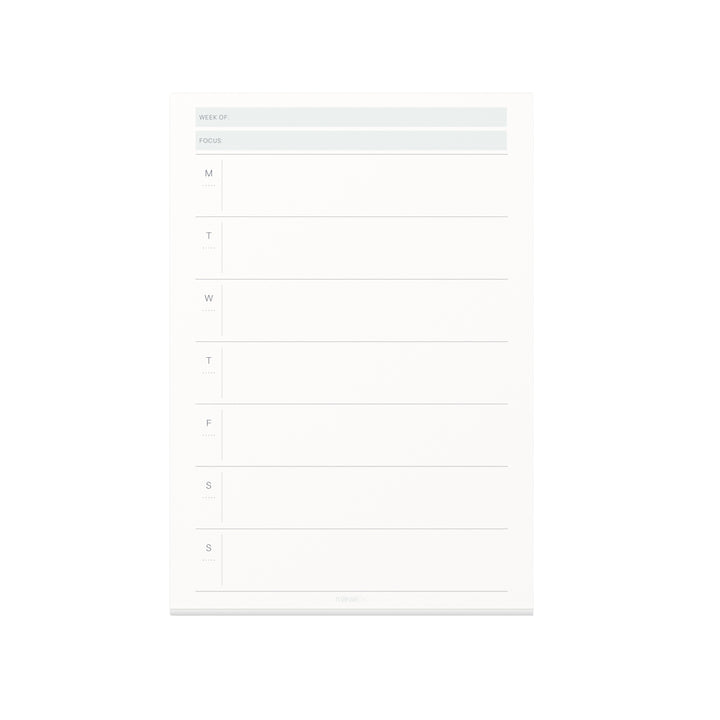 Weekly Overview Notepad