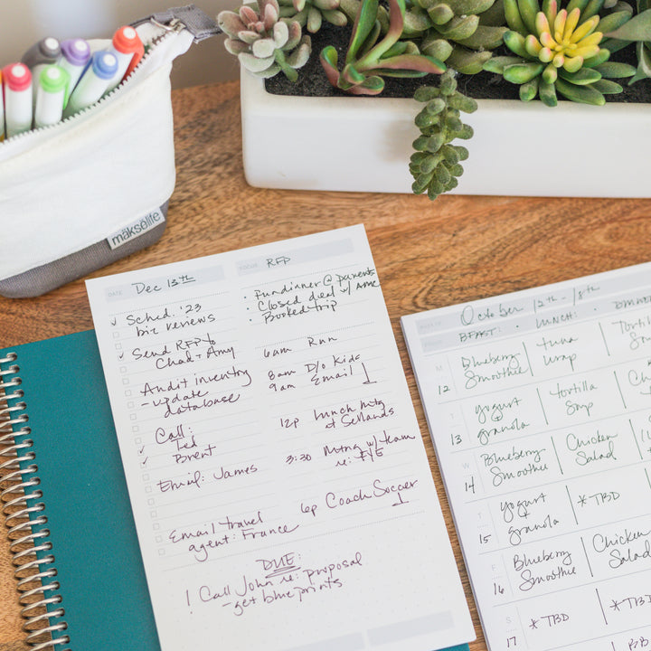 Weekly Overview Notepad