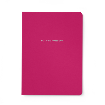 Raspberry Dot-Grid Notebook