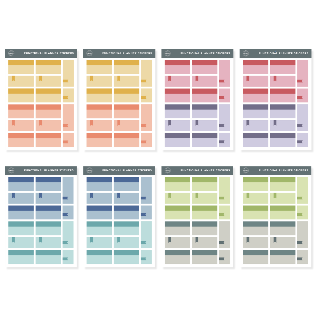 Functional Planner Sticker Pack – MakseLife
