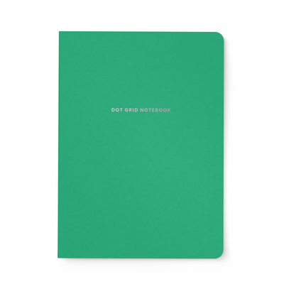 Green Dot-Grid Notebook