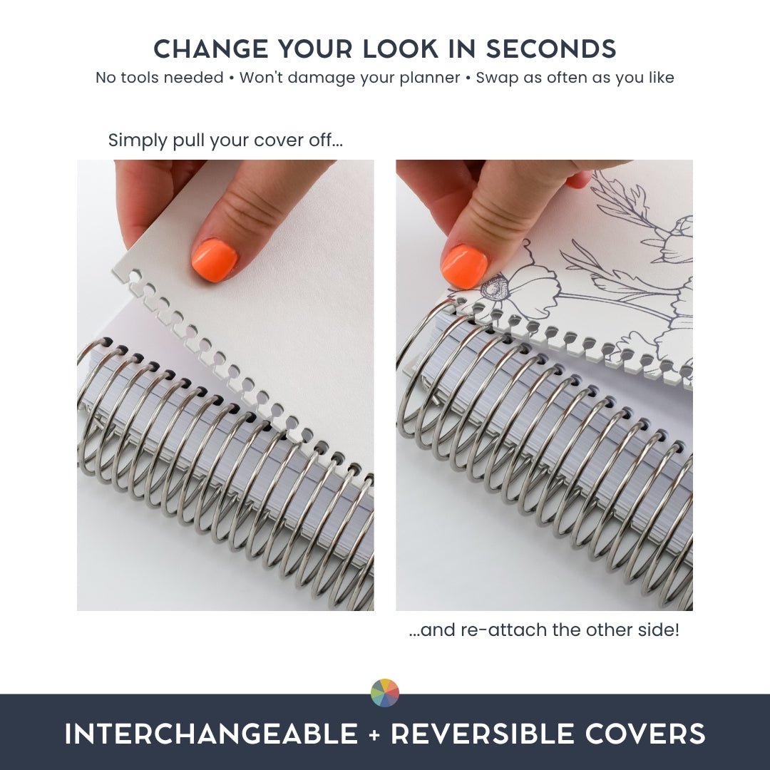 Floral: Interchangeable + Reversible Cover