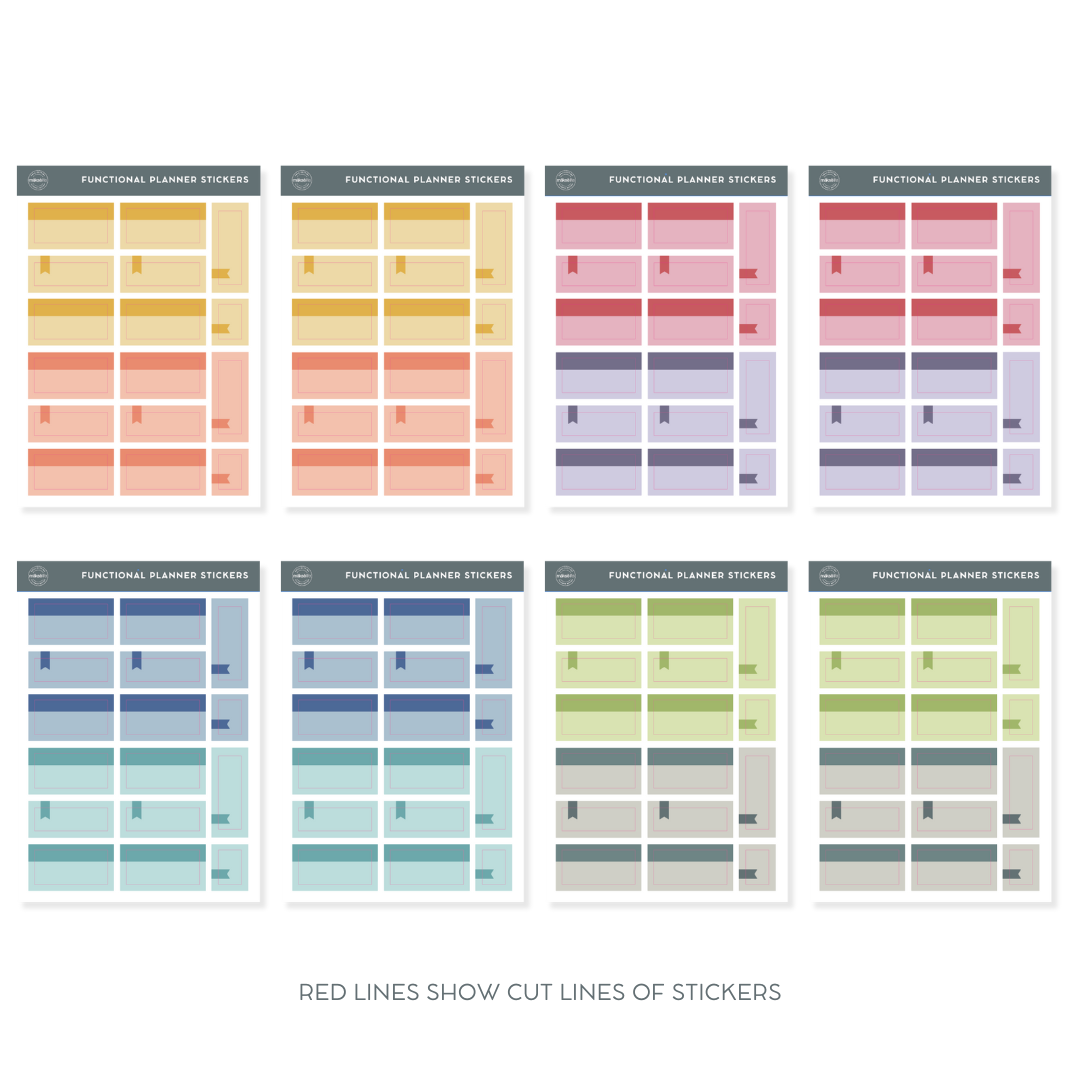 Functional Planner Sticker Pack
